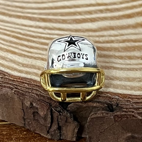 Pandora Dallas Cowboys Football Helmet Charm - Picture 2 of 3